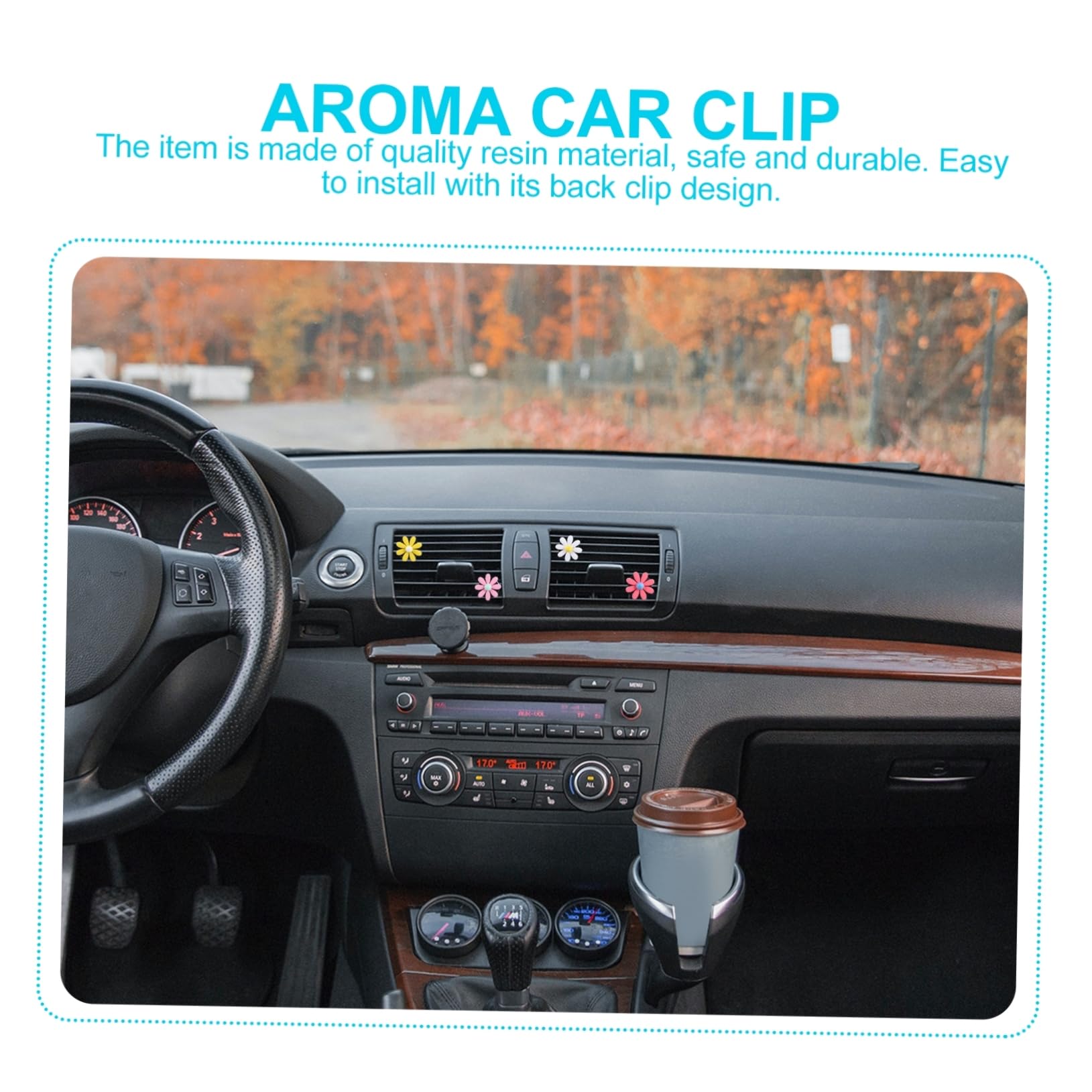 PartyKindom 30sätze Car Daisy Duftclip Teiliges Auto Aromadiffuser Blumen Ventil Clip Für Innenraum Dekoration Stilvolle Parfüm Clips Für Auto Büro Zuhause Einfach Zu Verwenden Und