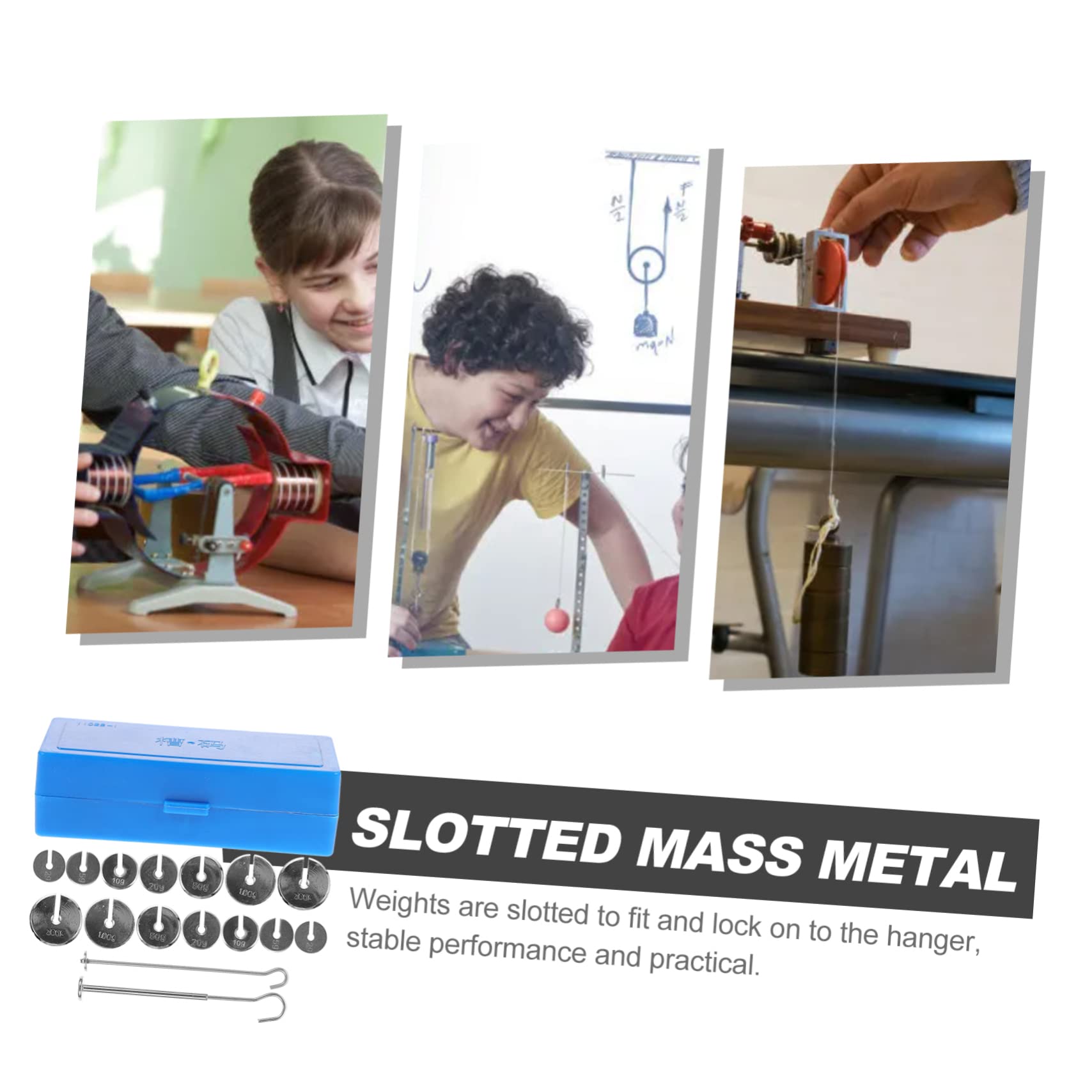 Metallgewichte für Laborversuche Satz Geschlitzte und Waagenprüfung