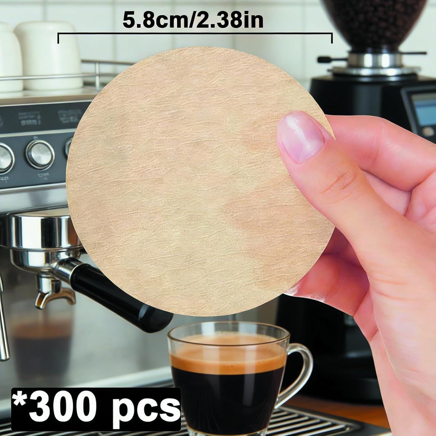 Unbleached Coffee Filters - 100 Pack for Espresso & Moka Pots -2