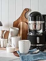 Vista 6 de LE TAUCI Tazas de café de 16 oz, juego de tazas de cerámica, tazas con relieve para café con leche, té caliente, capuchino, moca, cacao, aptas