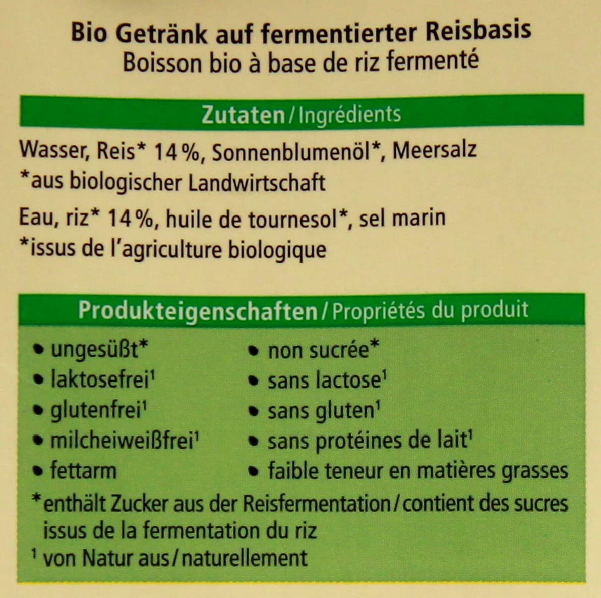 Alnatura Bio Reis Drink ungesüßt vegan, 8er Pack (8 x 1 l)