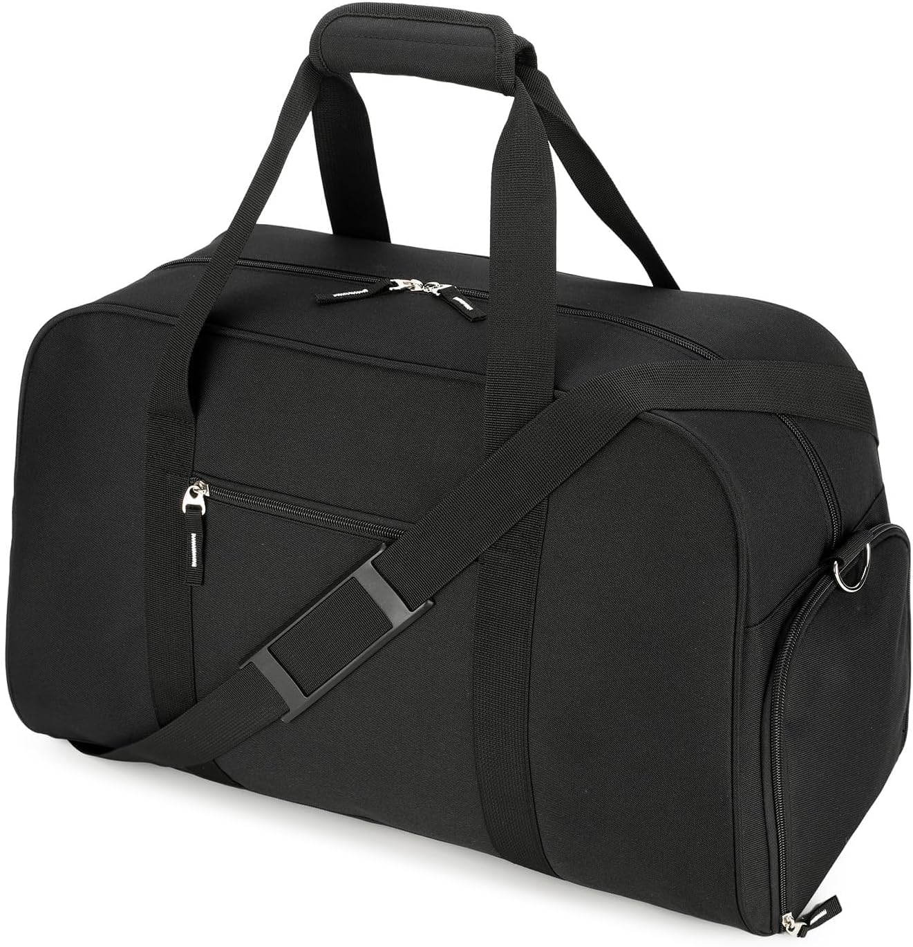 Searock 21 Inch Gym Bag with Shoe Compartment, Sports Duffle Bag for Travel, Carry On Duffel Bag, Weekender Overnight Bags for Men and Women Traveling, Black - Image 7