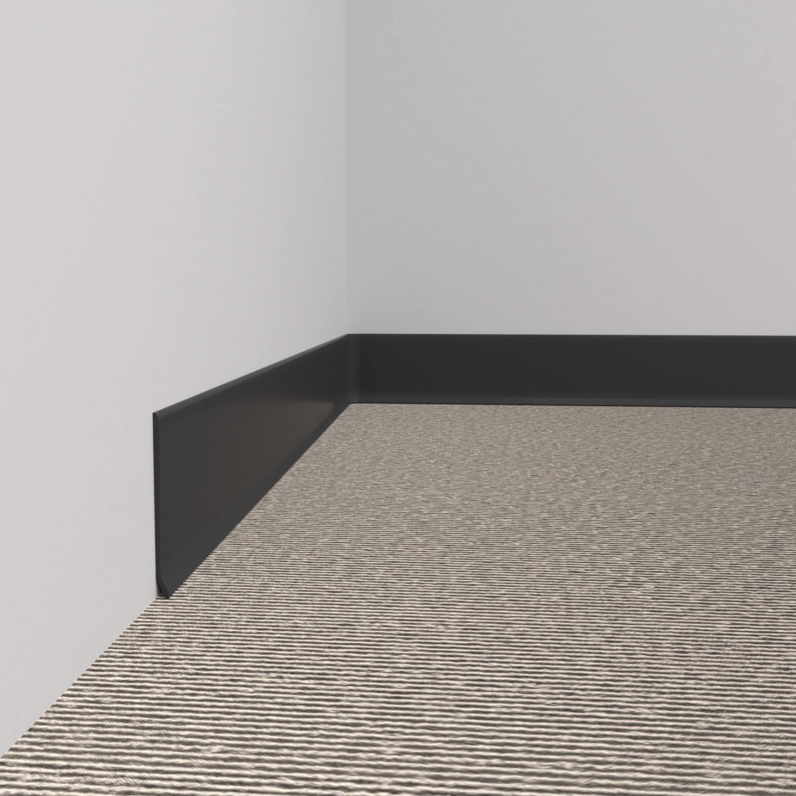 PRO FLEX Gray Vinyl Wall Base Ultra Thick (1/8 inch), 6 inch X 80 ft