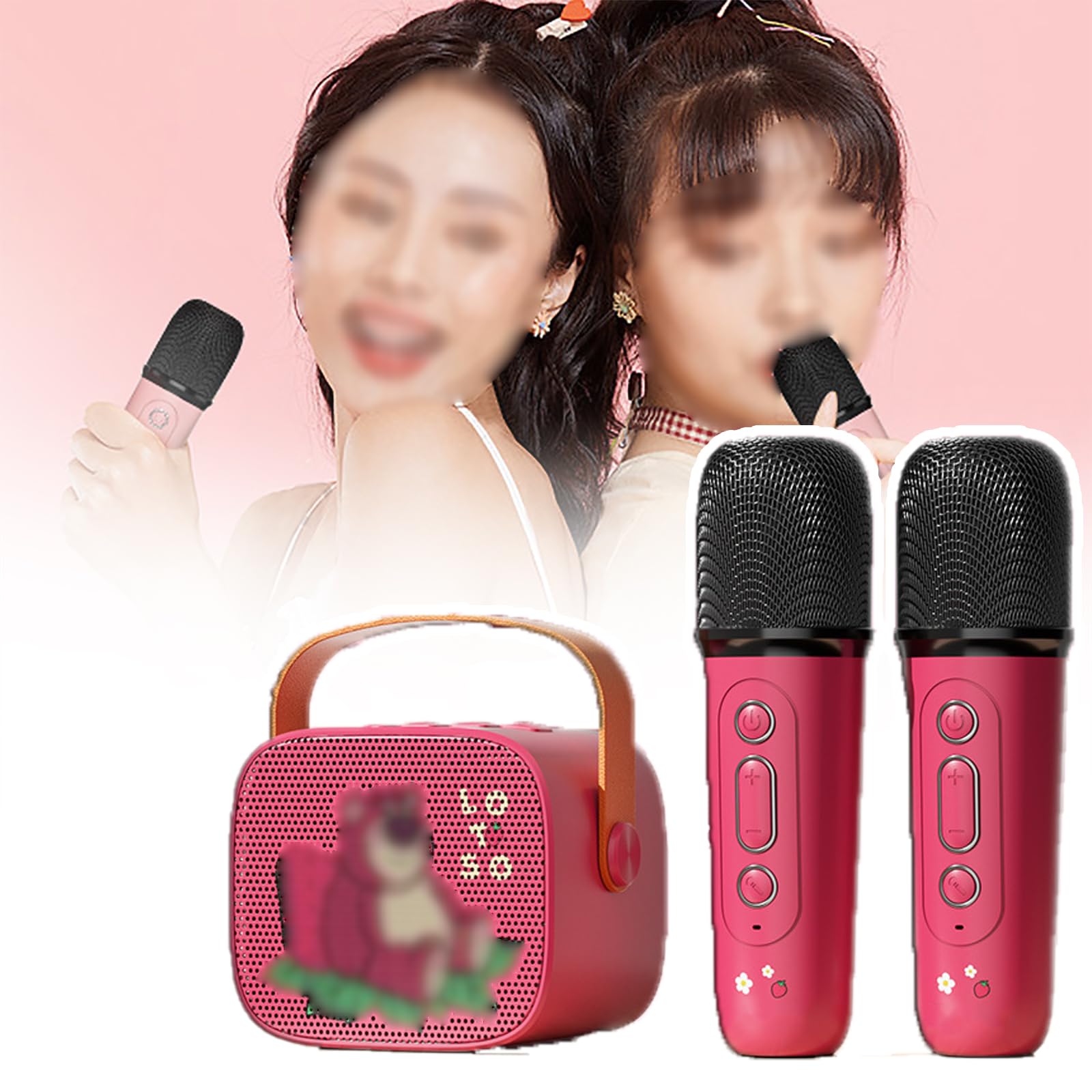 Haut-parleur Bluetooth portable et microphone pour animer vos soirées karaoké et fêtes en famille