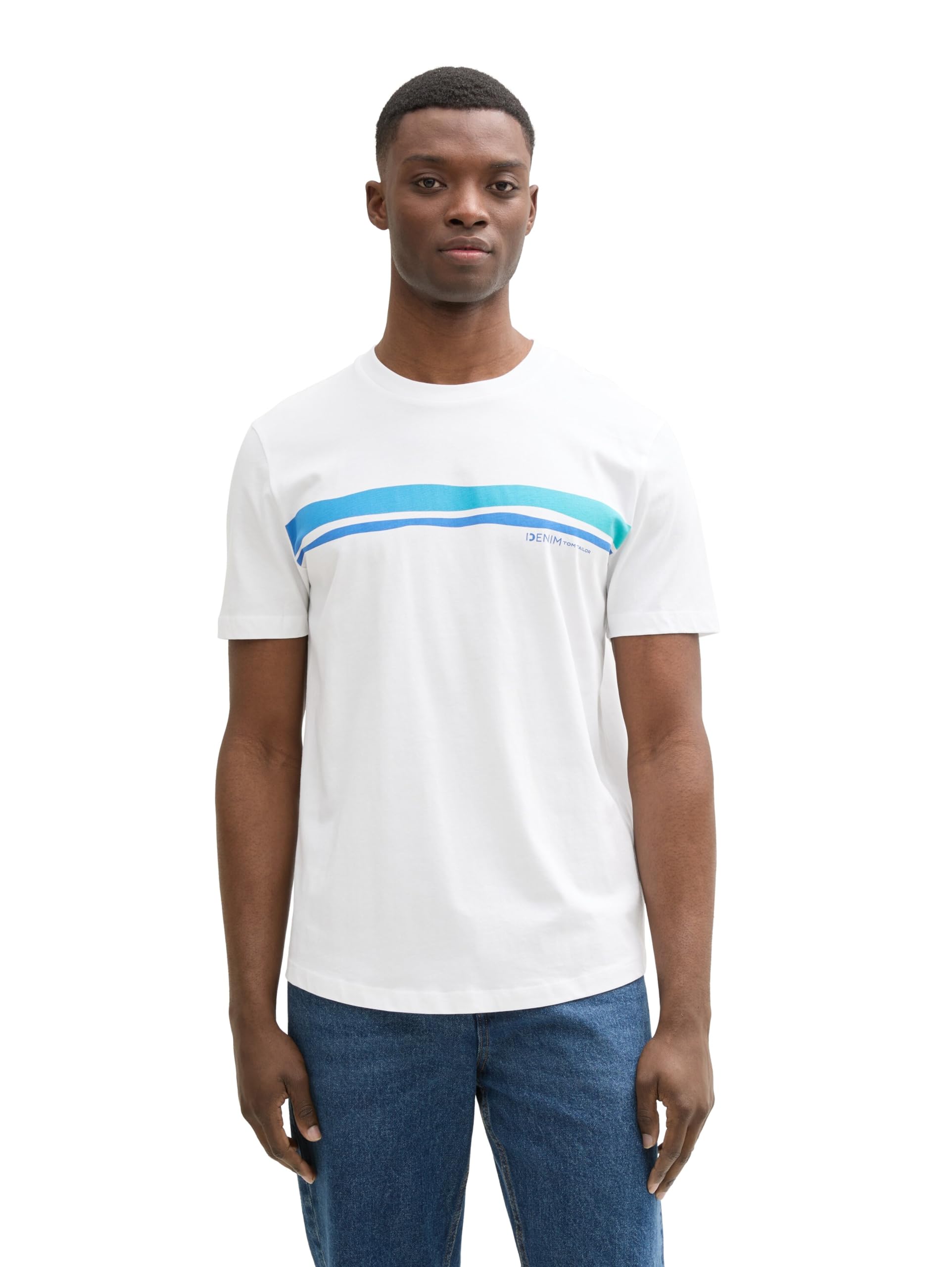 TOM TAILOR Denim Men's T-Shirt, 20000 - White, XL