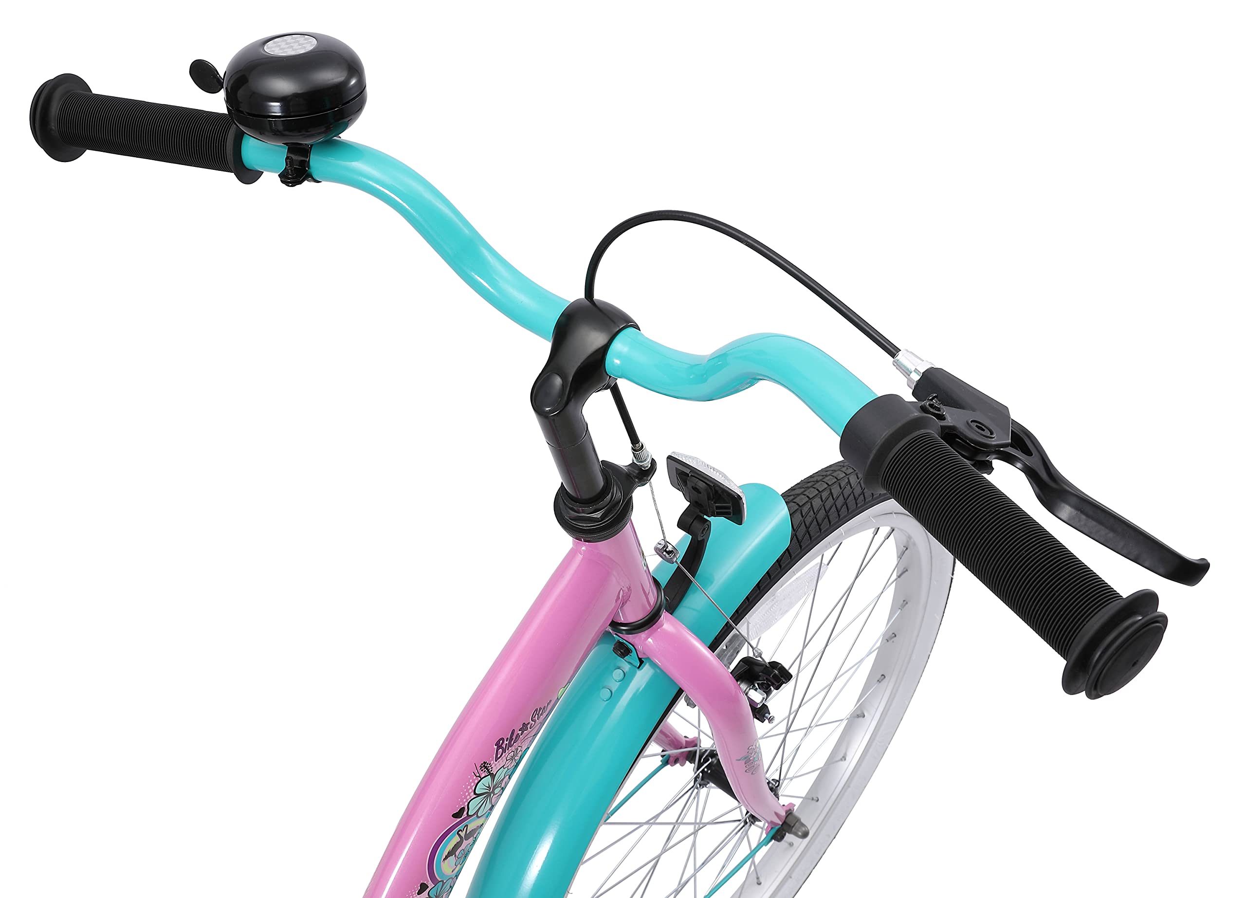 BIKESTAR Bicicleta Infantil para niñas a Partir de 10 años | Bici 24 Pulgadas con Frenos | 24" Edición Clásica