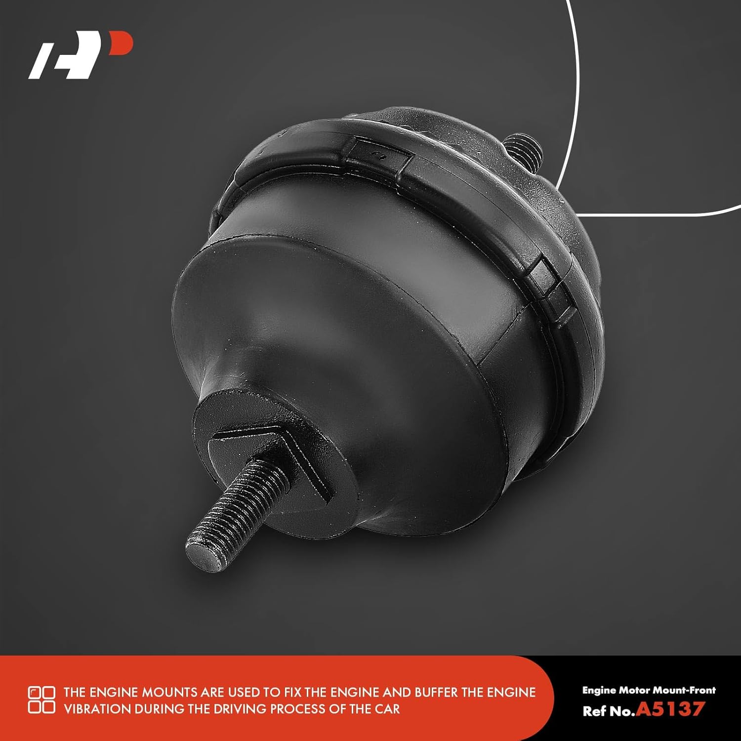 A-Premium Front Engine Motor Mount Kit Compatible with Chevrolet Trailblazer & Saab 9-7X & GMC Envoy, Envoy XL & Buick Rainier & Isuzu Ascender & Oldsmobile Bravada, Automatic Transmission, 2-PC Set