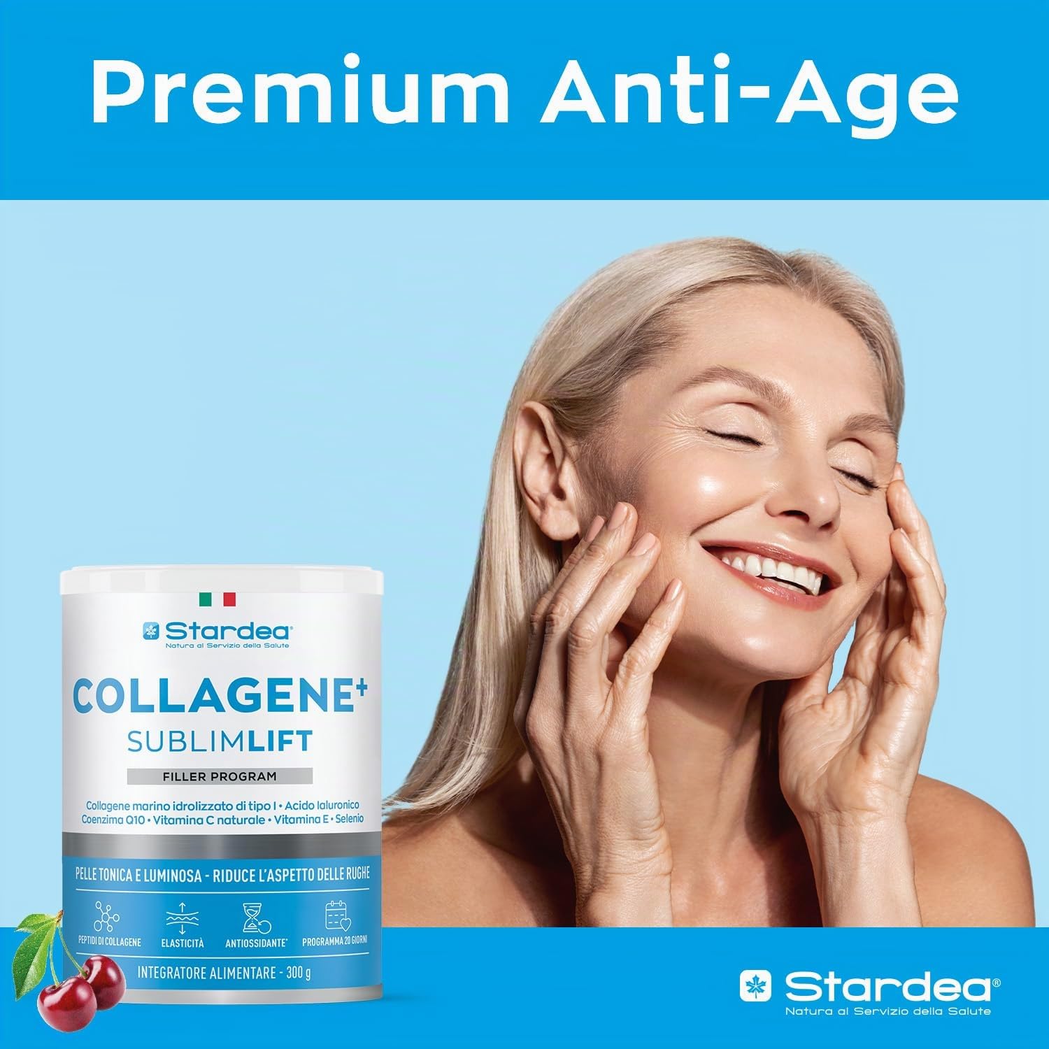 Collagene In Polvere Sublimlift 12 g - Acido Ialuronico - 300 g STARDEA