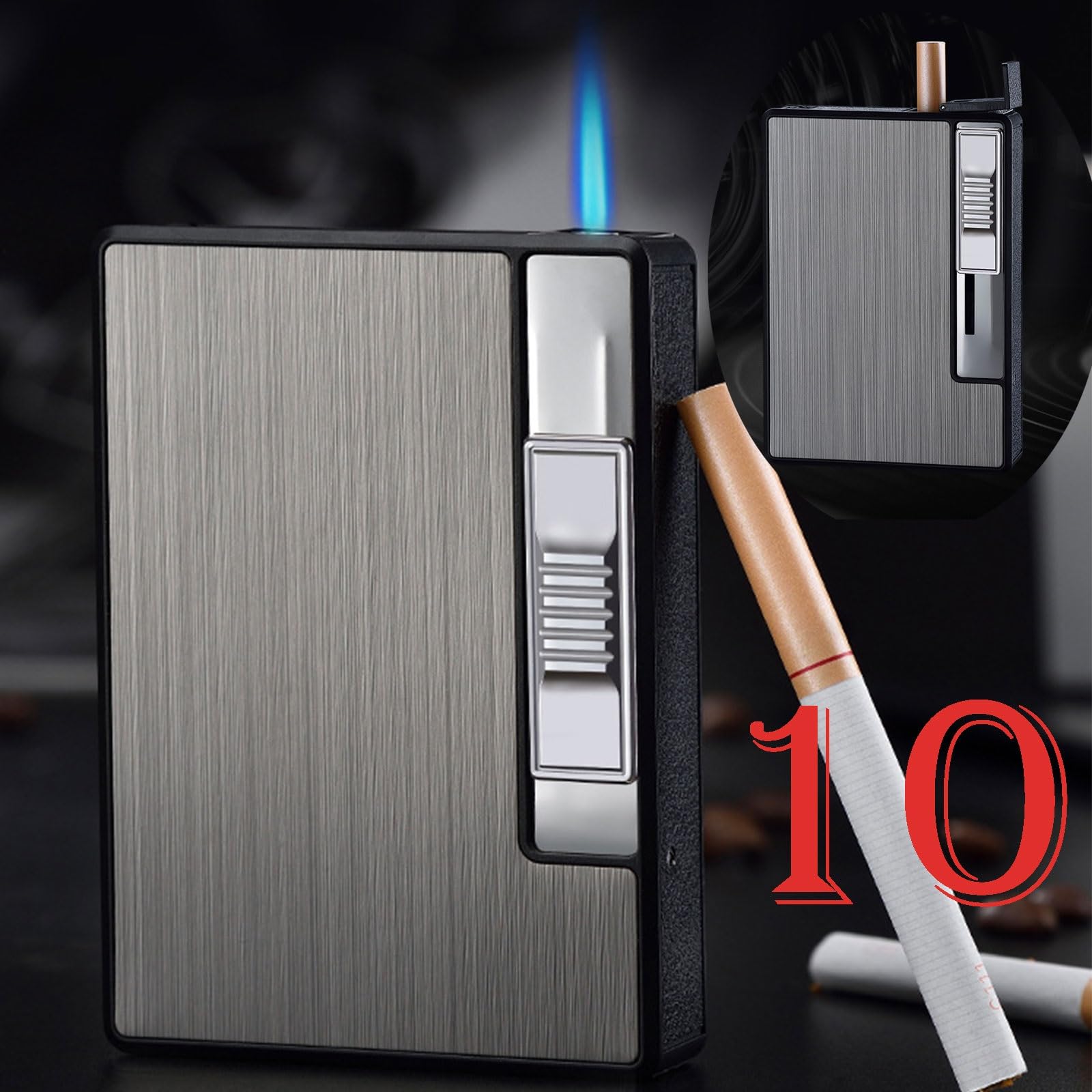 shell cigarettes Amazon.com: Hard Shell Cigarette Case with Built-in Flameless Lighter,  Metal & ABS Portable Holder, 2-in-1 Cigarette Box Fits 10 Regular Cigarettes,  Windproof and Sealed Pocket Case for Travel(Black) : Health & Household
