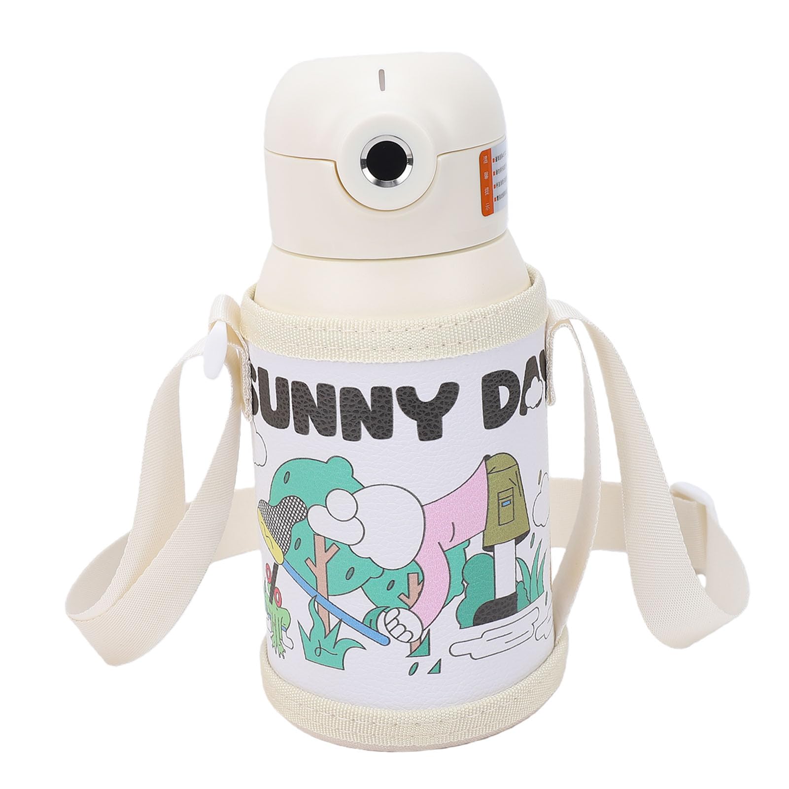 Dilwe Botella de Agua para Niños con Carga Magnética IPX7, Acero Inoxidable de 500 Ml con Desbloqueo de Huellas Dactilares, Aislada para la Escuela y el Exterior
