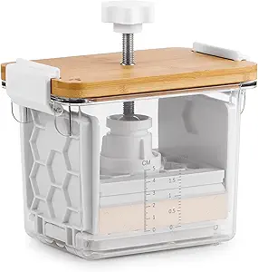 Tofu Press - Tofu Press Dishwasher Safe, Vegan Gifts Tofu Paneer Presser for Removing Water from Tofu Extra Firm Organic, Tofu Maker for Pressing Out Water from Firm, and Extra Firm Tofu - BPA Free