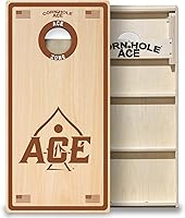 Vista 20 de CornholeAce ACE PRO Tablas de Cornhole profesionales, sin rebote, patas anchas triples, madera contrachapada de abedul báltico de 3/4 pulgadas
