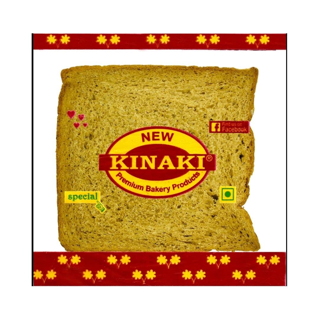Kinaki Sandwich Bread Whole Wheat Brown- Freshly Baked and Delicious 5 pieces | Pack of 3 IDirect From Factory to Your Home.