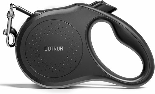Miniatura 1 de OUTRUN Correa retráctil resistente para perros, correa de paseo para perros de 16 pies para perros pequeños y medianos de hasta 55 libras, sin
