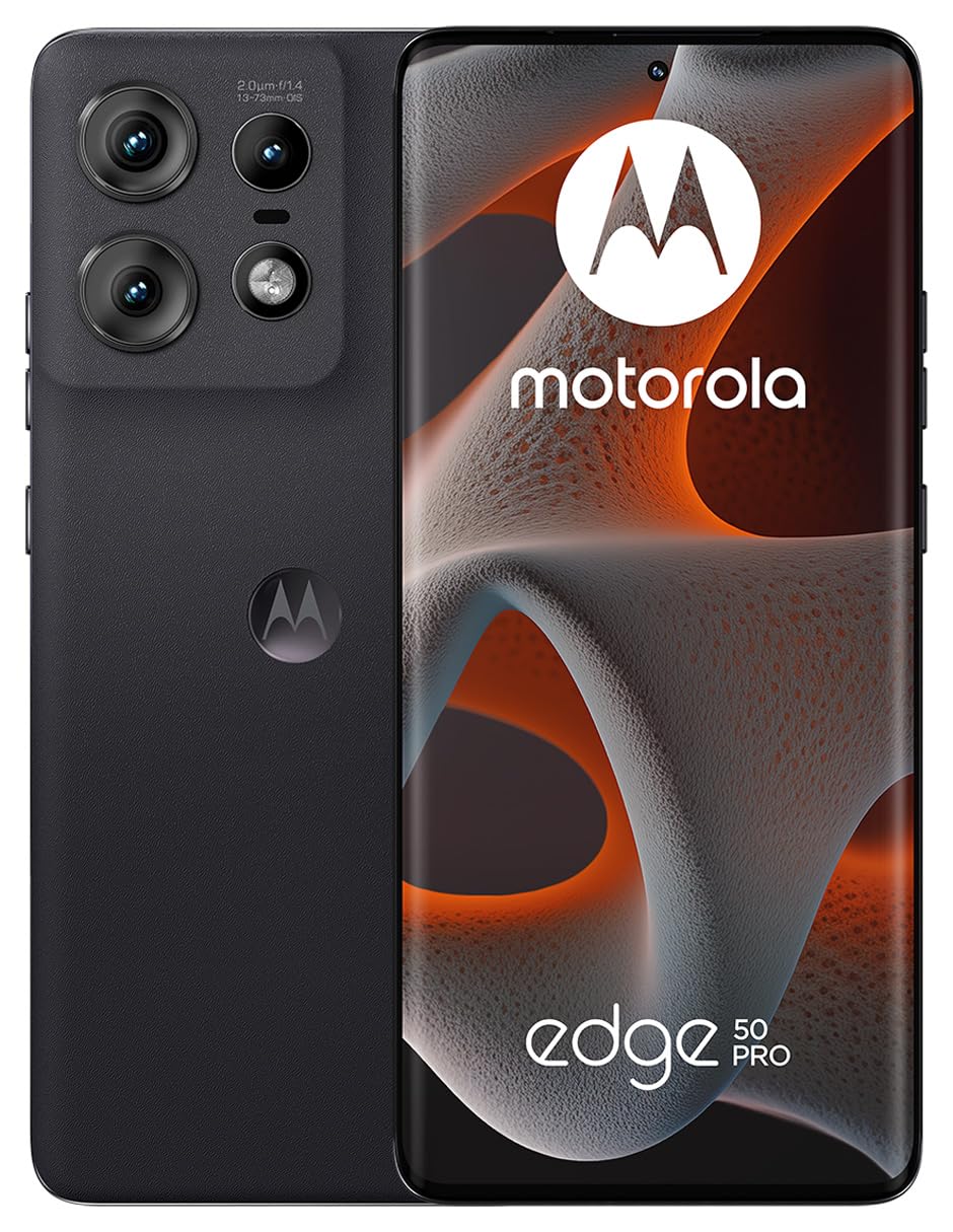 Motorola Moto Edge 50 Pro - 512 GB Memoria, 12 GB RAM, Celular Desbloqueado, 1 Año de Garantía - Negro