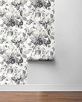 Vista 8 de NextWall Watercolor Flower Peel and Stick Wallpaper (Inkwell)