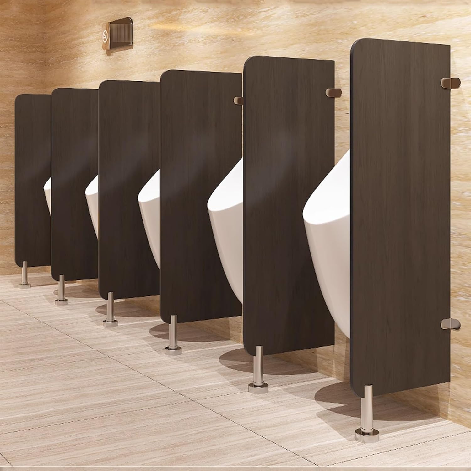 119 cm montowany na podłodze panel działowy do pisuaru – trwała komercyjna toaleta do toalet, idealna do obiektów użyteczności publicznej i łatwa instalacja