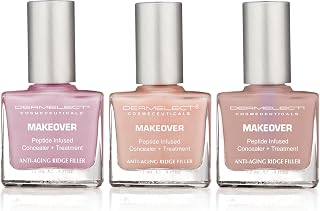Dermelect Makeover Triple Play Manicure Set – Ridge Filler & Award-Winning Nail Treatments | Strengthens, Moisturizes & Conceals Imperfections (3 pcs set)