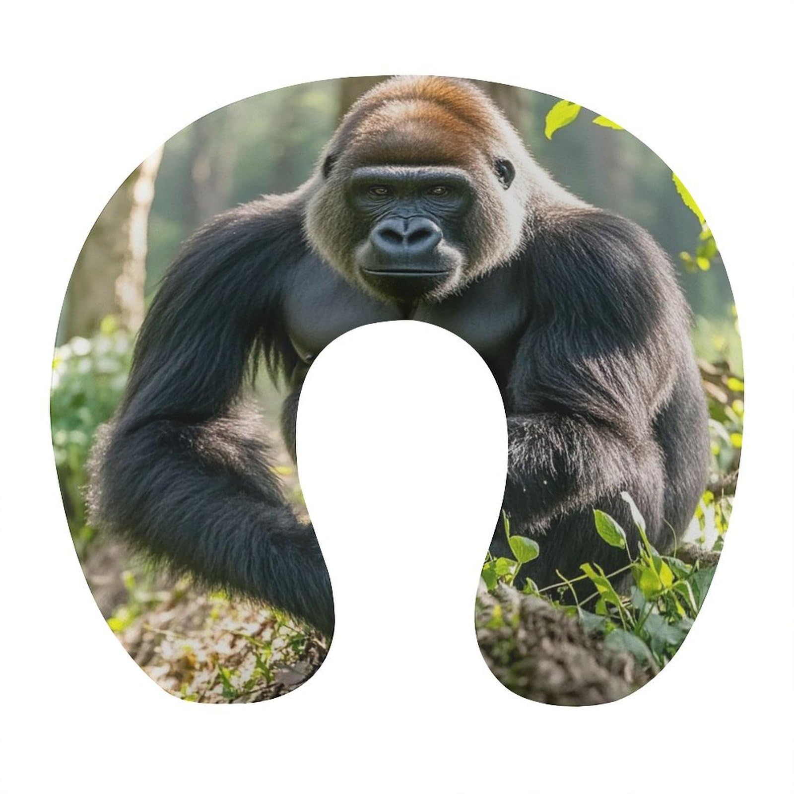 Oreiller de voyage Gorilla contre la fatigue de la nuque en avion et train