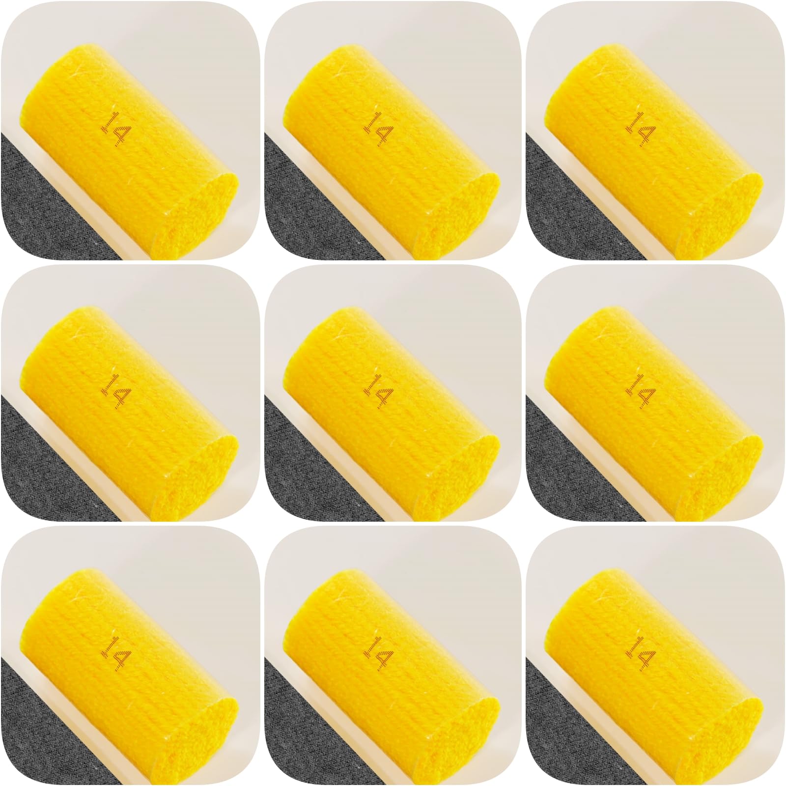 Yglnden 10 Bundles Latch Hook Kit Colorful Yarn Bundles Cut Rug DIY Latch Hook Yarn for Handmake Craft Sewing Knitting for Adults (10 Bundles# Yellow A)