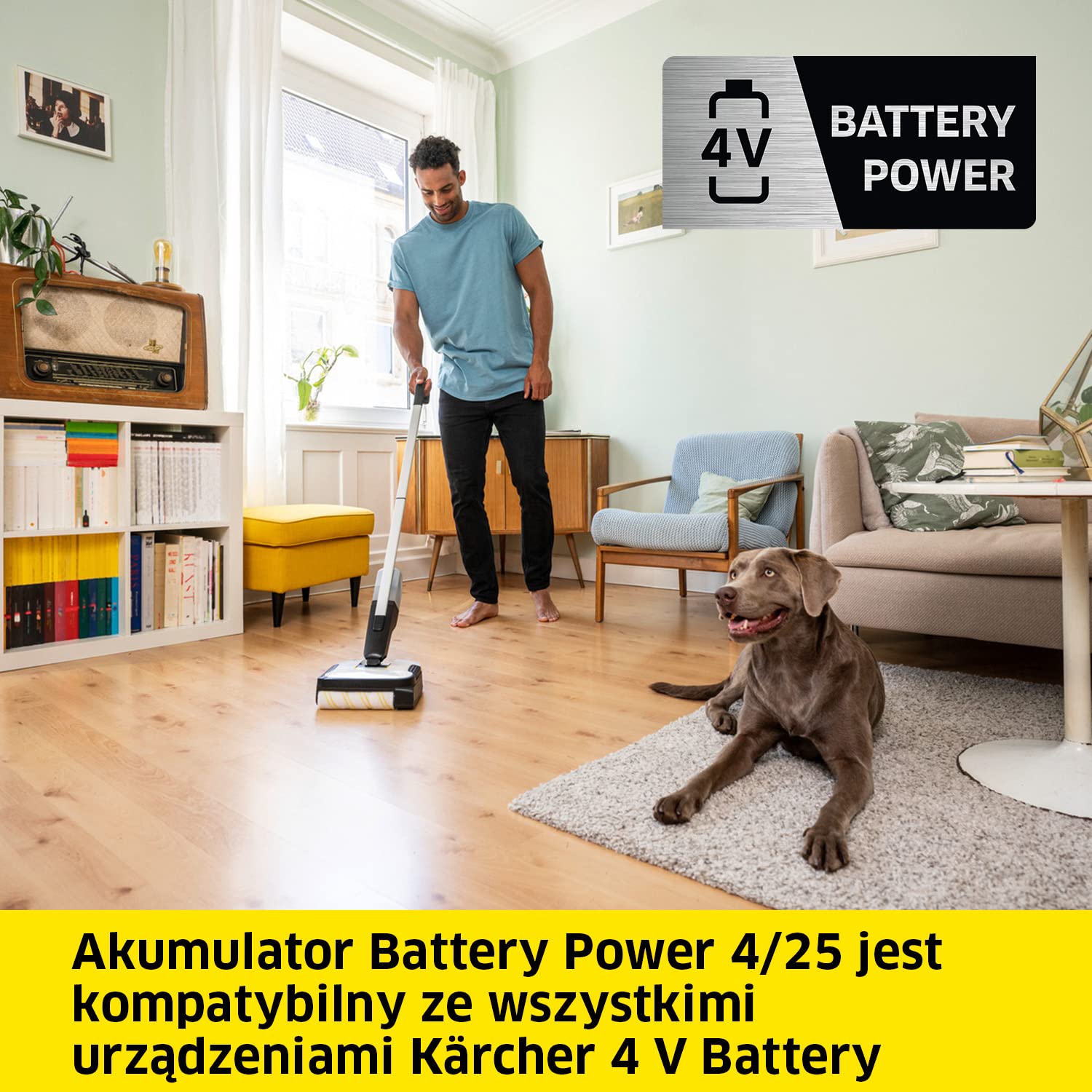 Kärcher Battery Power 4/25 akumulator litowo-jonowy, pojemność akumulatora: 2,5 Ah, bryzgoszczelny (IPX4)