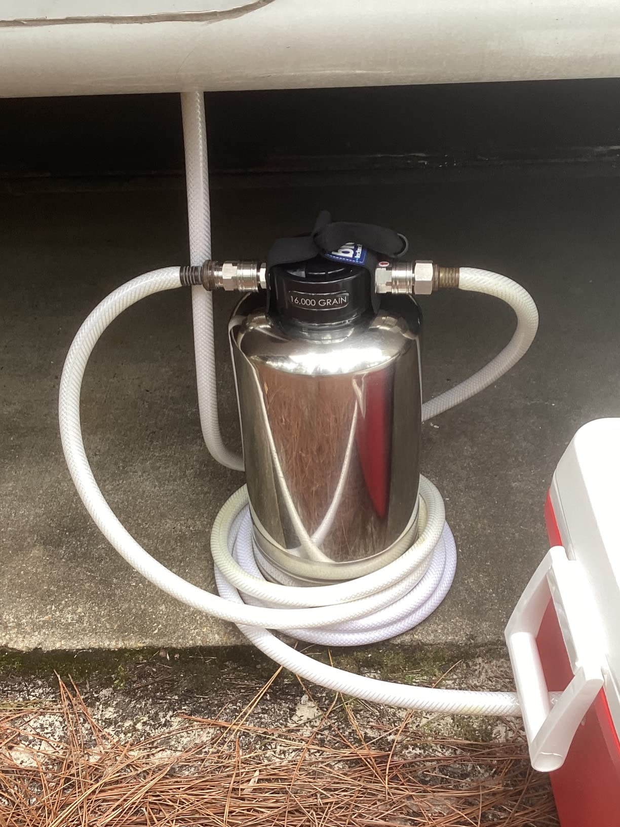 50/mo Finance Blu Tech RV Water Softener, Stainless Steel Portable