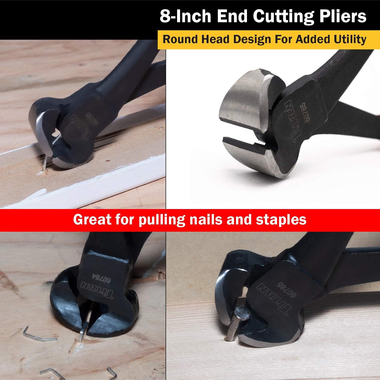 Titan 60786 2-Piece End Cutting Pliers Set