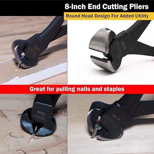 Miniatura 5 de Titan 60785 Alicates de corte de extremo de 8 pulgadas