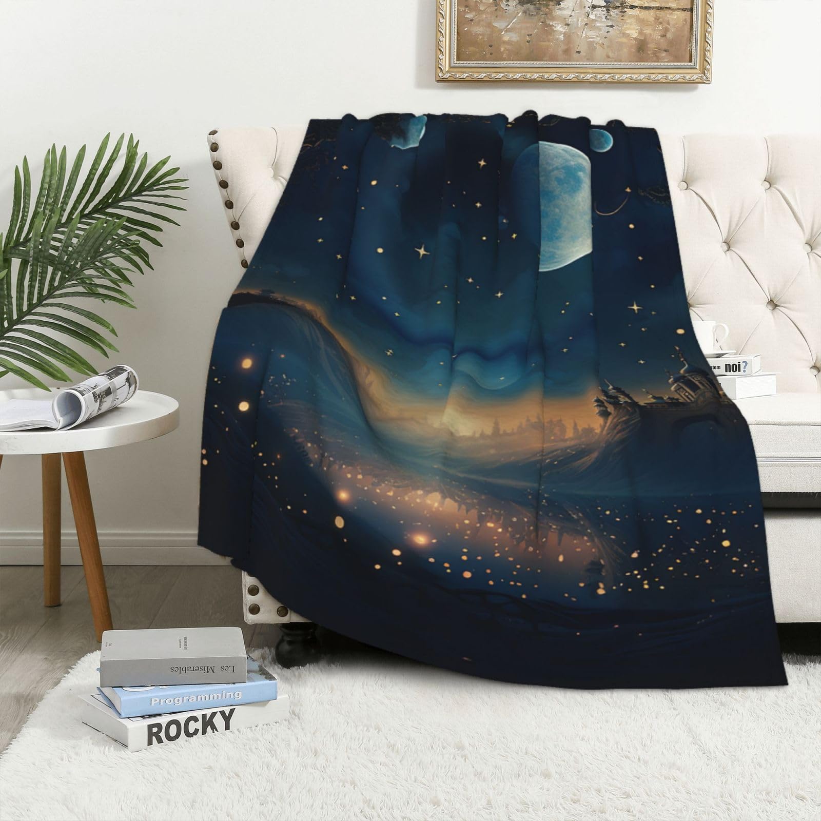 Couverture polaire lit jeté de canapé en flanelle douce et chaude