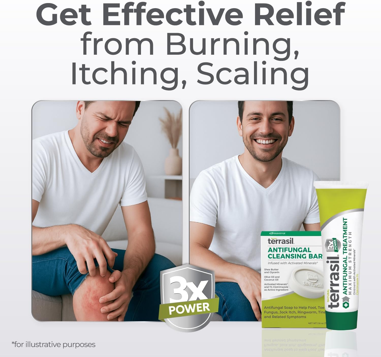 terrasil Antifungal Treatment (2-Product Kit 14g Tube + 75g Soap bar) Antifungal Cream with Clotrimazole and Natural Ingredients, Relief for Ringworm, Jock Itch, Athletes Foot, Fungal Yeast Infection - Image 5