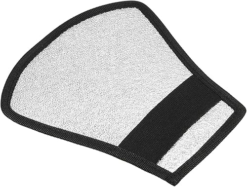 PATIKIL Reflector difusor de flash, reflector de rebote flexible de 2 lados con correa elástica para linterna, fotografía, luz de velocidad de