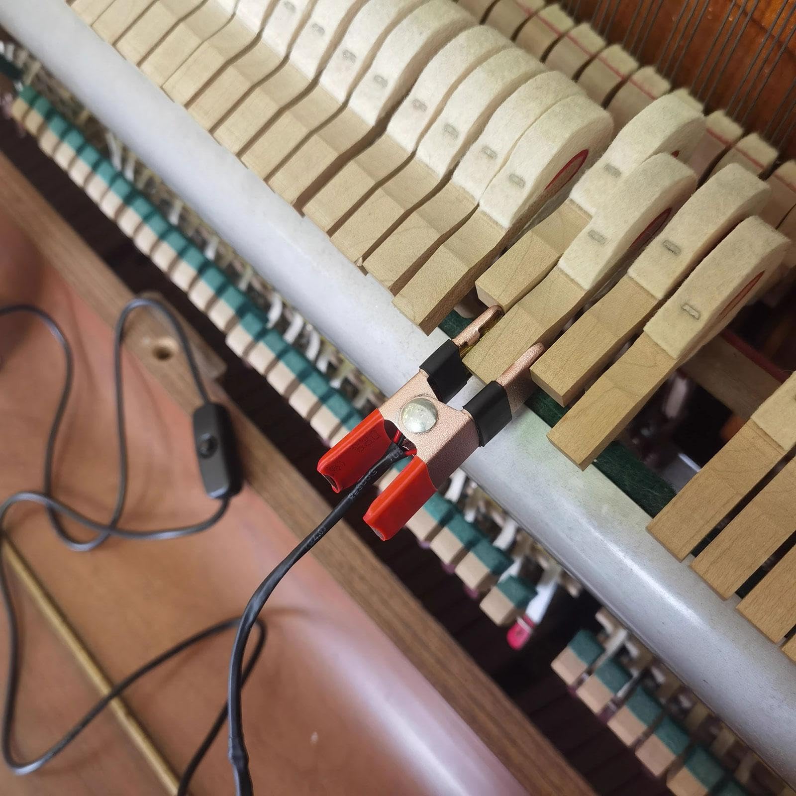 harayaa Piano Pinza Calefactora para Mantenimiento Y Reparación Precisa Herramienta USB Compacta Función de Calentamiento Rápido Material Pp Y Acero Inoxidabl, El Plastico