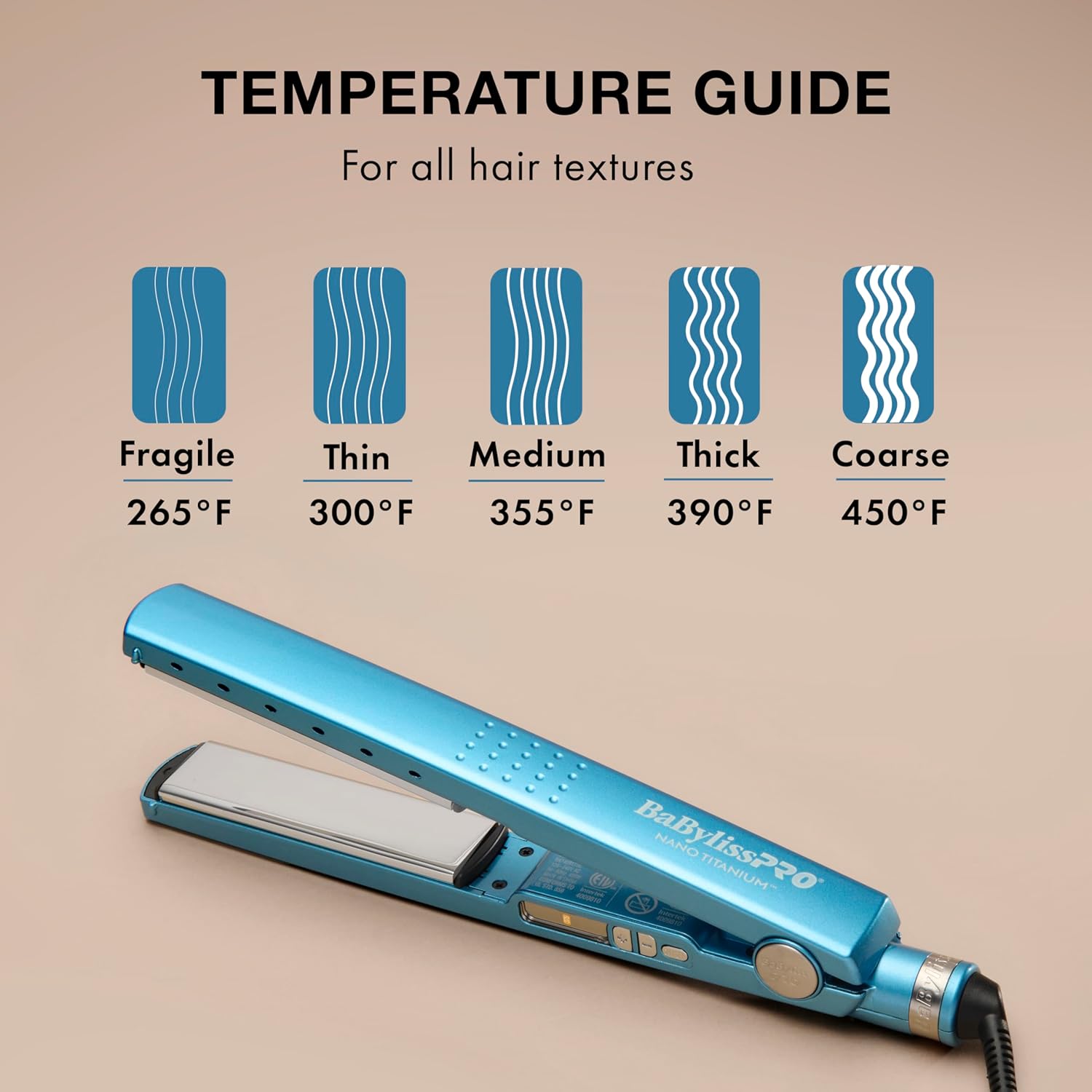 BabylissPRO Nano Titanium Ionic Hair Straightener, Professional Flat Iron For All Hair Types - Image 6