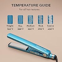 Vista 6 de Nano Titanium Ionic Hair Straightener, Professional Flat Iron For All Hair Types