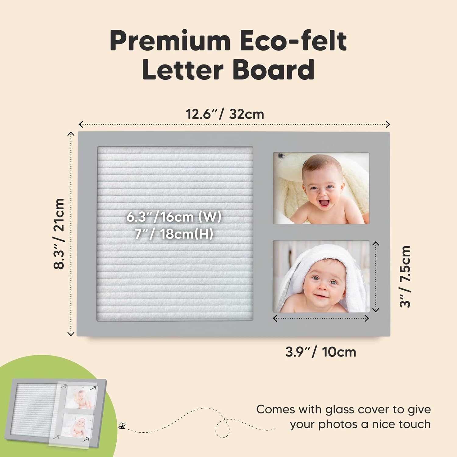 Buy Felt Letter Board Baby Keepsake Baby Picture Frame, Announcement