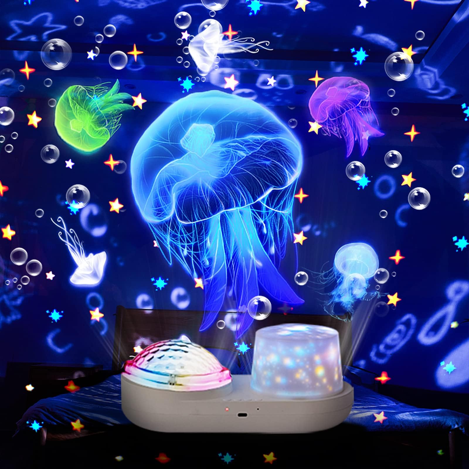 Star Sky Night Light Projector for Kid, Kids Constellation Galaxy Projector, 360 Degree Rotating Nebula Starry Sky Night Light Projection Lamp.