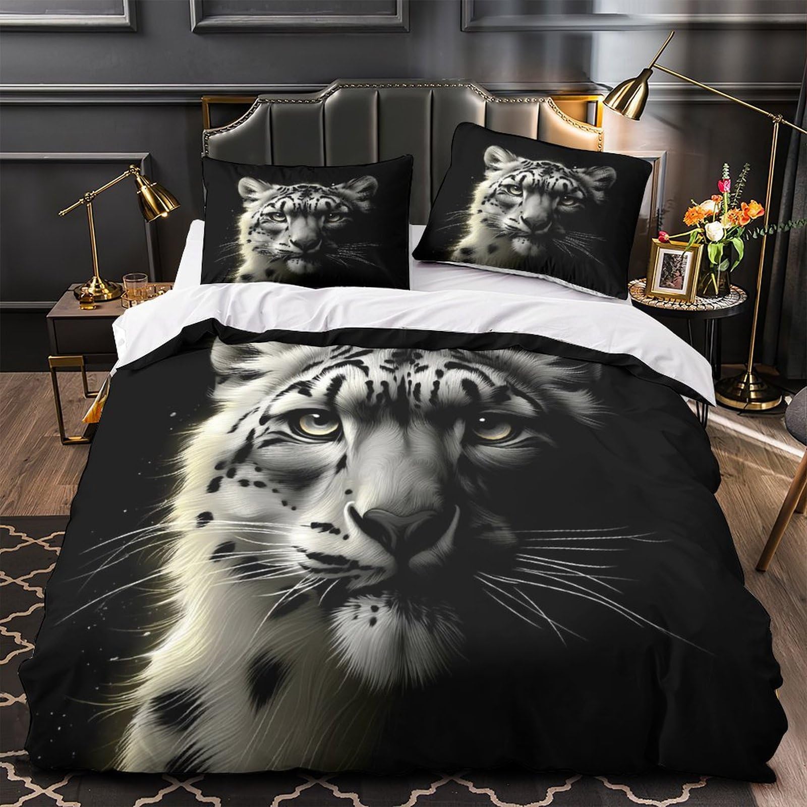 Parure de lit léopard 135x200cm pour sublimer une chambre d'adulte