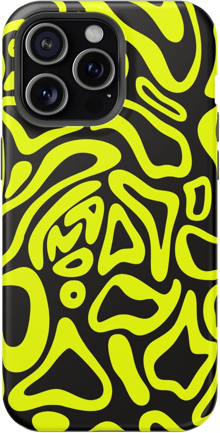 Magnetic Tough Phone Case for Formula Racing. Compatible with All iPhone 16 15 14 13 Series | Best Gift for Racing Fans | Night Racing Design