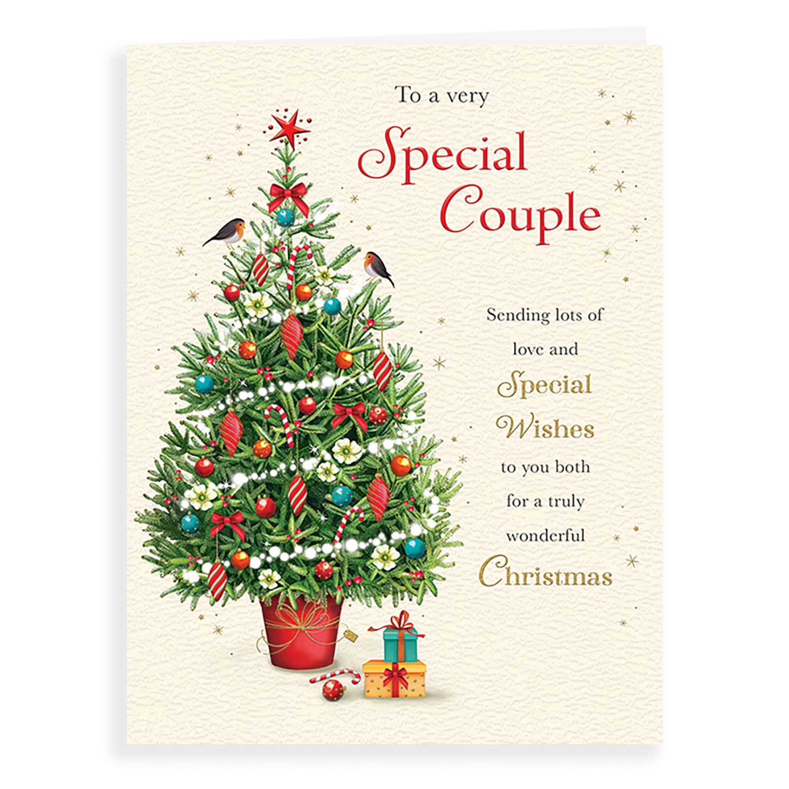 Piccadilly Greetings Traditional Christmas Card Special Couple - 8 x 6 inches