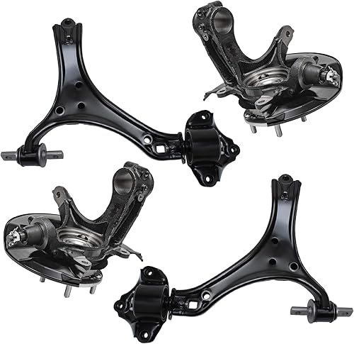 Miniatura 175 de Detroit Axle - Kit de brazos de control frontal RWD para Chrysler 300 Dodge Challenger Charger Magnum, 2 brazos de control superiores 2 rótulas