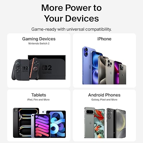 Miniatura 6 de 60w Charger for Nintendo Switch 2 Charger 20V 3A Power AC Adapter Fast Charging with 5FT USB C Cord Cable for Switch, Lite, OLED, Steam Deck -