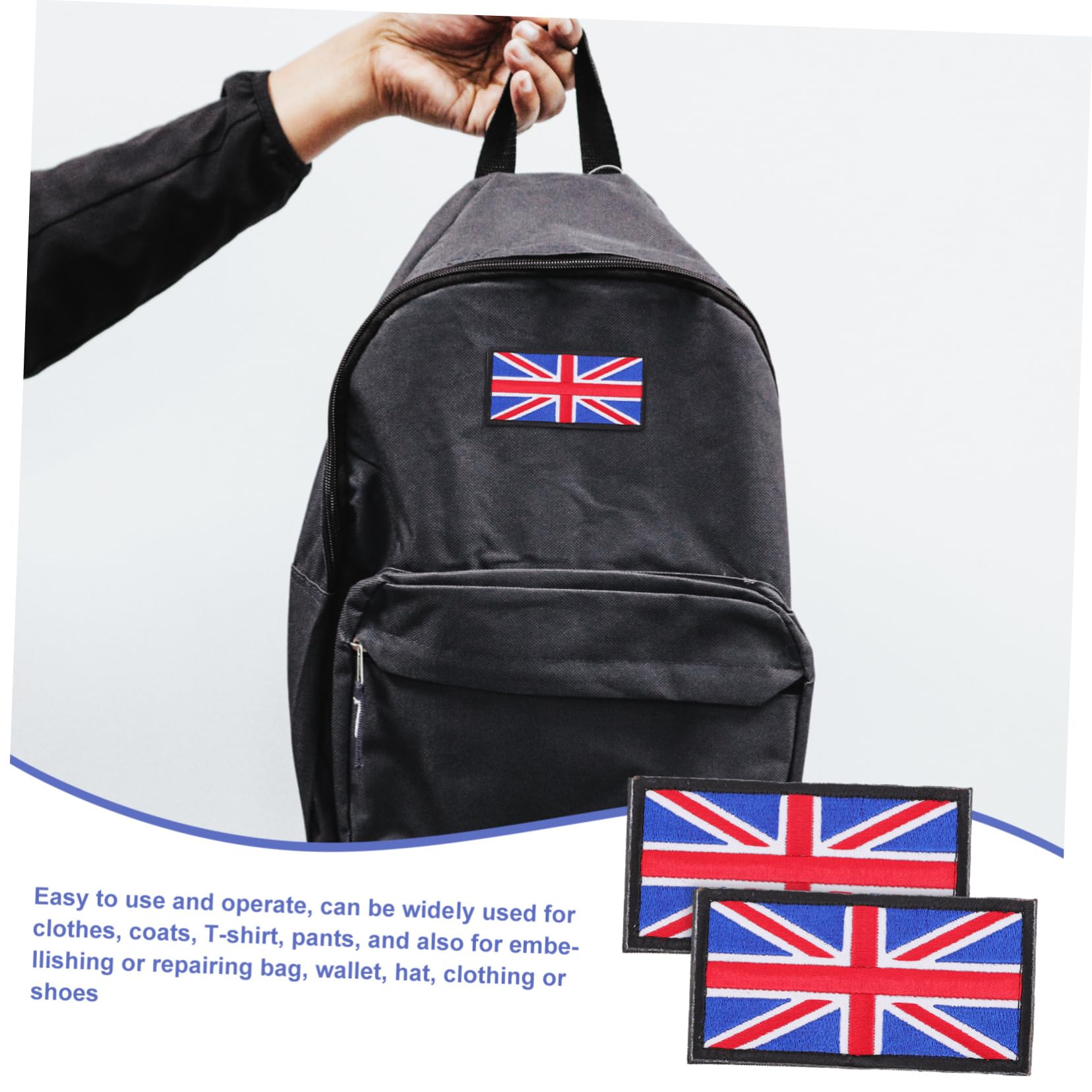 OSALADI 5 Set Toppe Ricamate Bandiera Inglese Patches Termoadesive Per Abbigliamento Riparazione E Decorazione Vestiti Borse E Accessori Facili Da Usare E Pratiche 2 Pezzi * 5