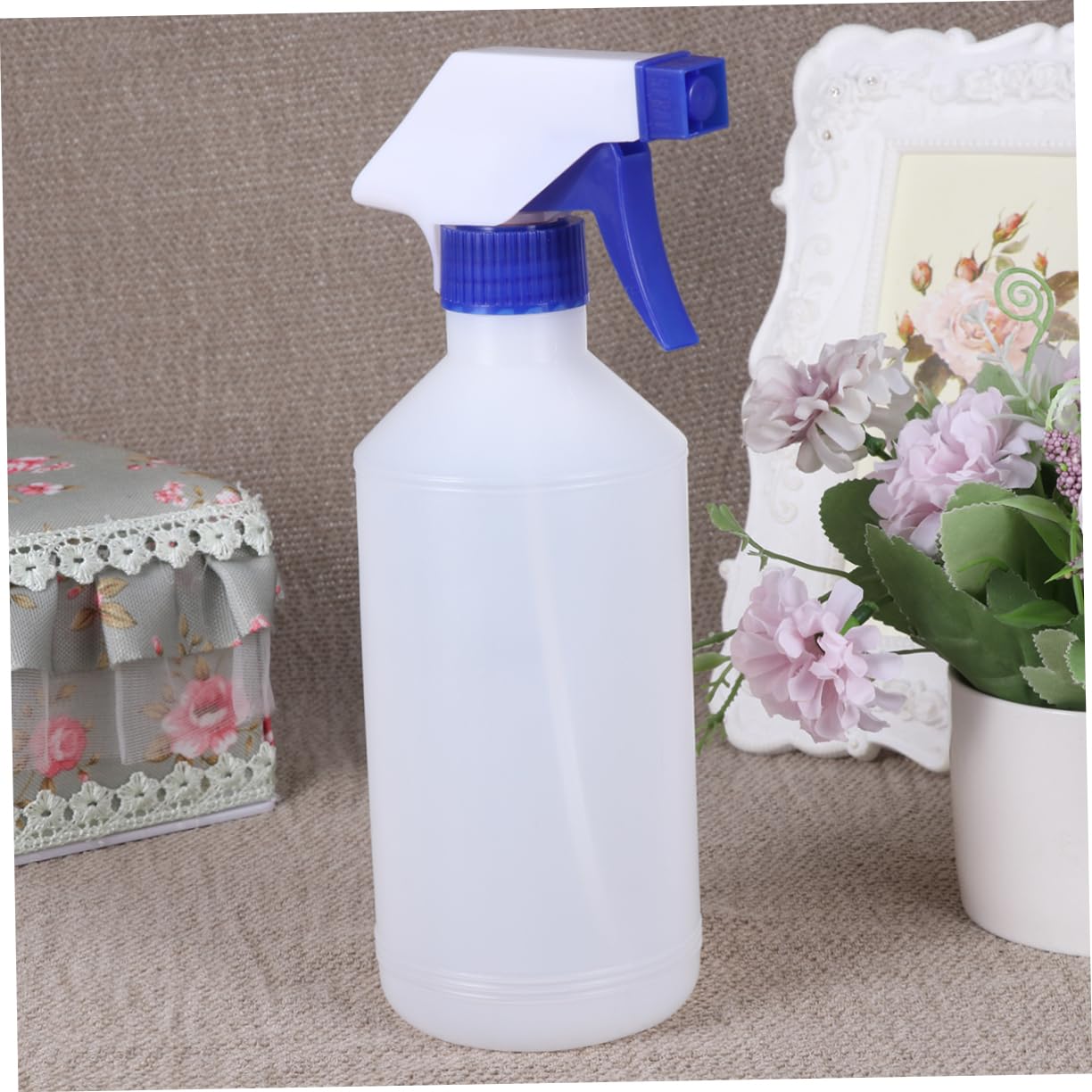 Botella Pulverizadora 500ml de Plástico Boquilla Pequeña, 12 Piezas | Pulverización Uniforme Fugas, Uso en Jardinería y Peluquería, Color Azul, Fácil Manejo