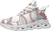 Frimix Baseball Print Sneakers for Men Women - Unisex Fashion Running Walking Tennis Shoes