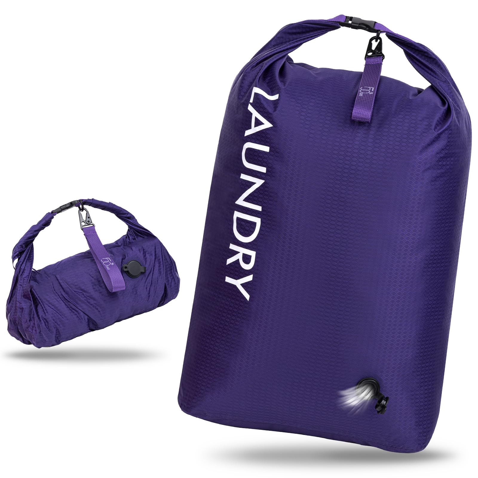 CANBOX Wäschesack Reise, Wasserdichte Aufbewahrungsbeutel mit Klickverschluss, Leicht Nassbeutel Trockenbeutel, Schmutzwäschebeutel, Compression Reise-Organizer für Schwimmen Wandern Camping