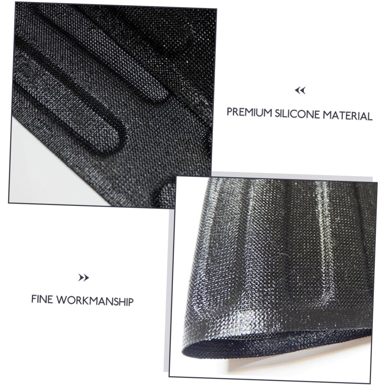 Molde de Silicona para Pan de 16 Ranuras, Negro, Transpirable