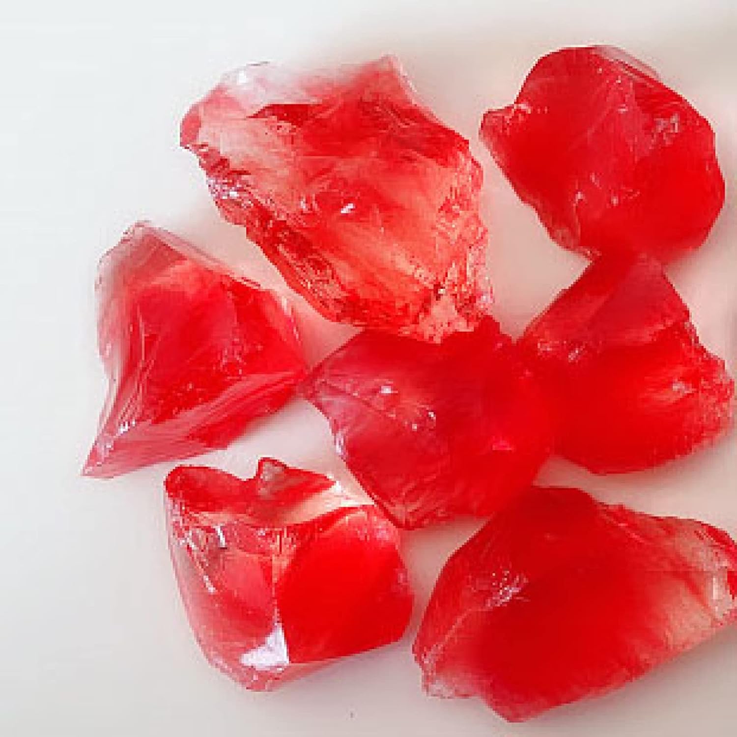 100g Watermelon Red Crystal Home Decoration Minerals Stone for Fish Tank Garden Potted Plants Decor Natural Stones Household