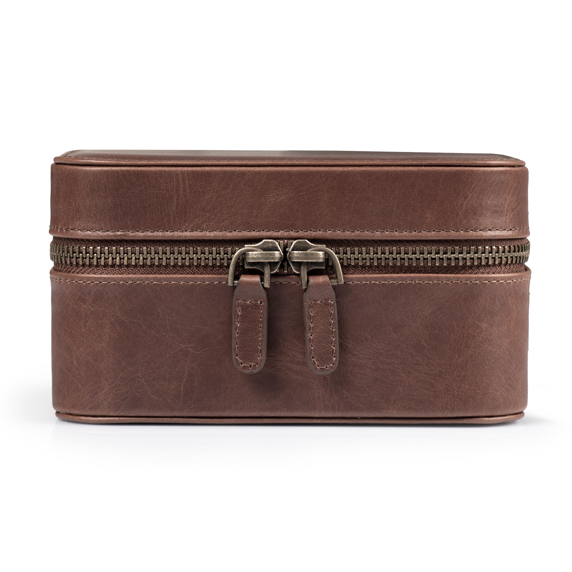 Londo Kensley - Cofanetto per orologi in vera pelle, protettivo, elegante, elegante, da collezione, organizer per orologi da polso di lusso da uomo e da donna (marrone)
