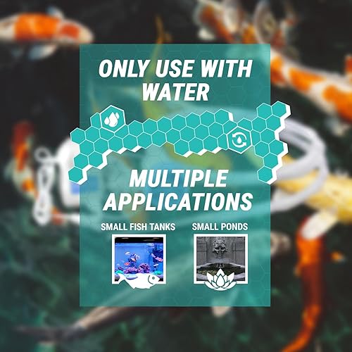 Miniatura 7 de TERA PUMP Bomba de agua eléctrica para tanque de peces/bomba de agua sumergible para acuario con manguera de descarga corrogada flexible de 10 pies