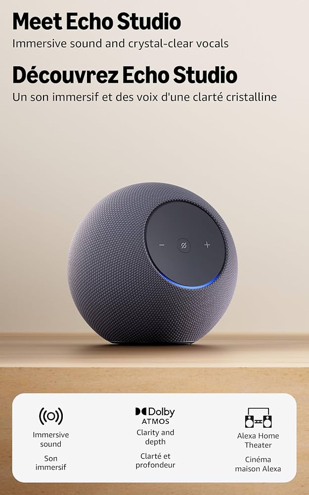 Echo Studio Dolby Atmos と Alexa Echo Studio Dolby Atmos と Alexa Amazon.com: Amazon Echo